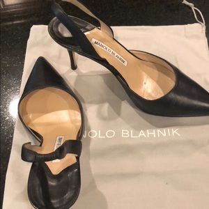 Sling back Manila Blahnik shoe size 6 1/2